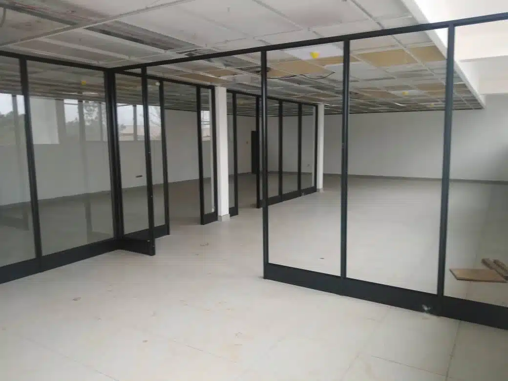 Only The Best Premium Aluminum Doors in Uganda- Ivory Mall – Office partitioning